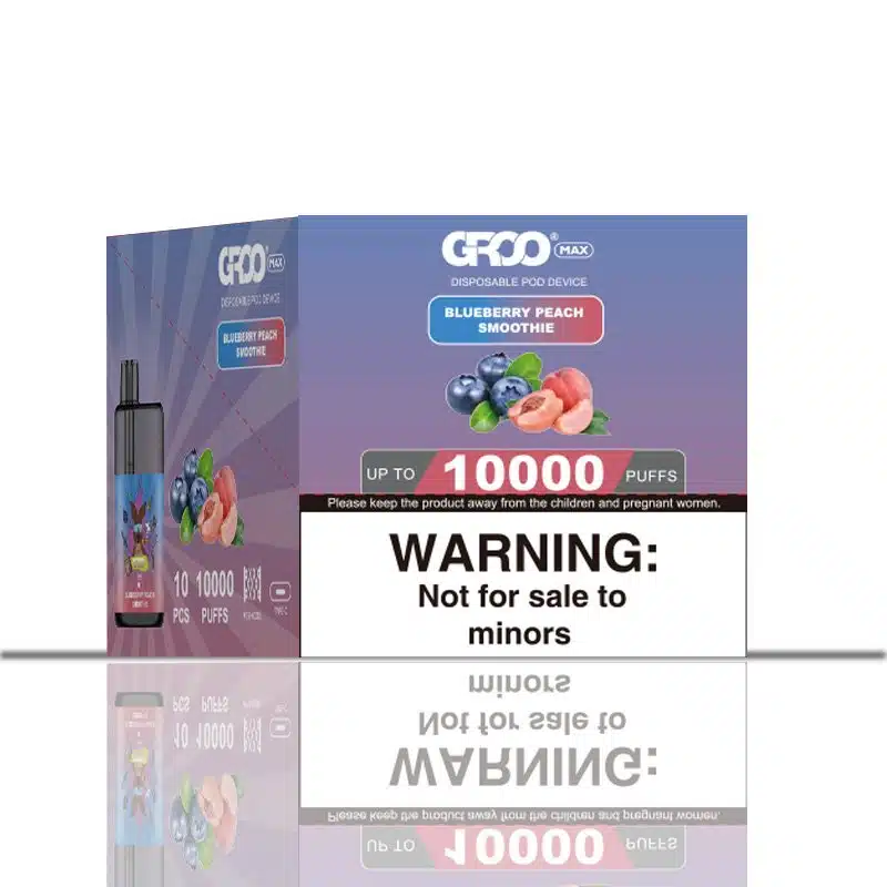 GROO MAX BLUEBERRY PEACH SMOOTHIE 10 pack