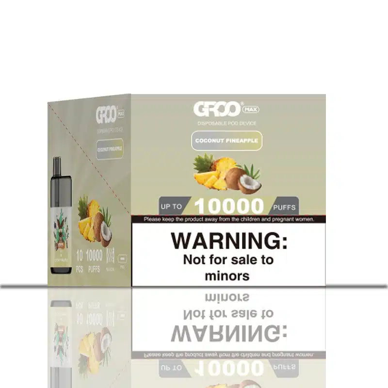 GROO Max Coconut Pineapple 10 pack